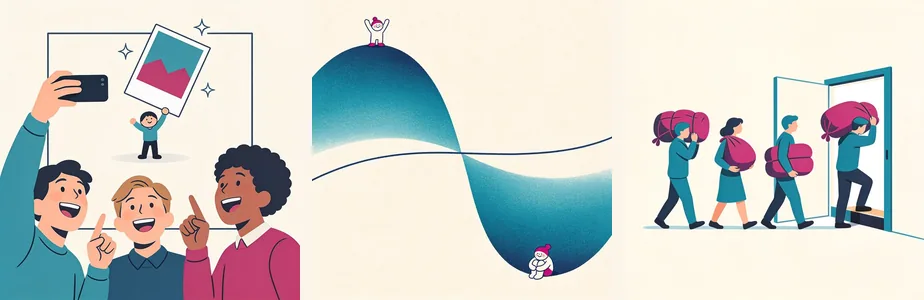 Three illustrations from the Icebreaker Library